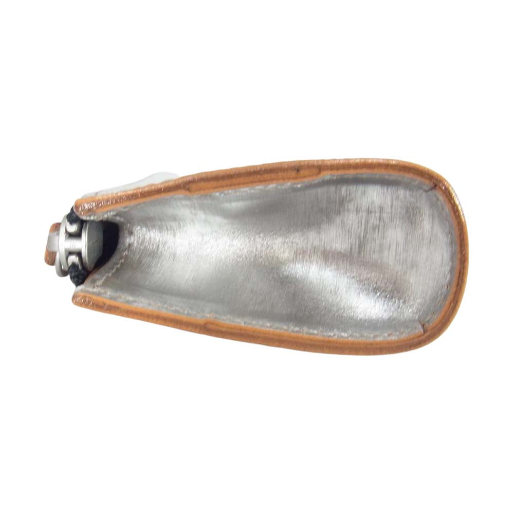 PORTER ポーター 195-01336 訳有 FOIL KEY CASE 箔加工 牛ショルダーレザー キーケース コインケース シルバー系【極上美品】【中古】