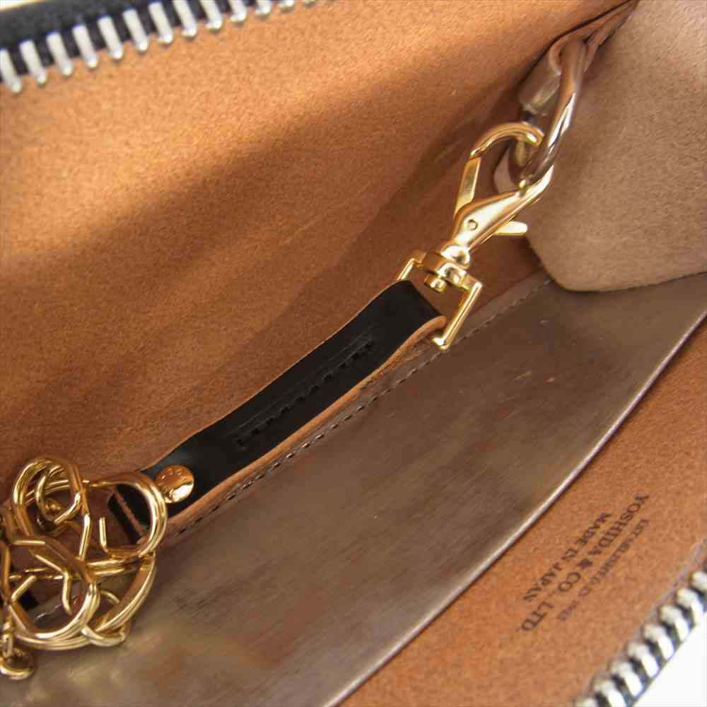 PORTER ポーター 195-01336 訳有 FOIL KEY CASE 箔加工 牛ショルダーレザー キーケース コインケース シルバー系【極上美品】【中古】