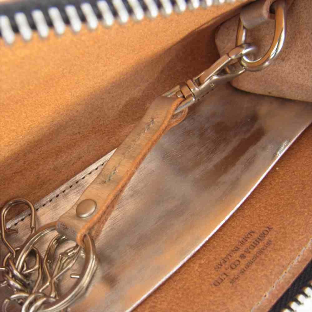 PORTER ポーター 195-01336 FOIL KEY CASE 箔加工 牛ショルダーレザー キーケース コインケース シルバー系【極上美品】【中古】