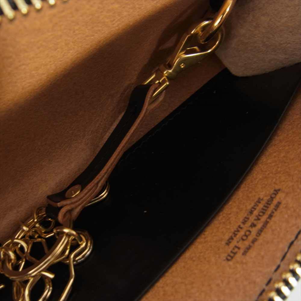 PORTER ポーター 187-01354 FILM KEY CASE ガラス加工 牛ショルダーレザー キーケース コインケース ブラック系【極上美品】【中古】