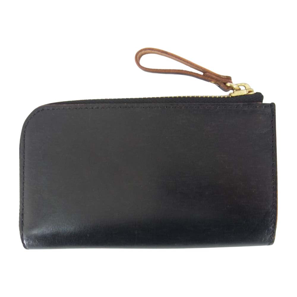 PORTER ポーター 187-01354 FILM KEY CASE ガラス加工 牛ショルダーレザー キーケース コインケース ブラック系【極上美品】【中古】