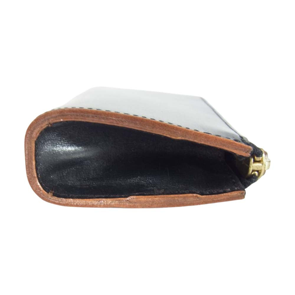 PORTER ポーター 187-01354 FILM KEY CASE ガラス加工 牛ショルダーレザー キーケース コインケース ブラック系【極上美品】【中古】