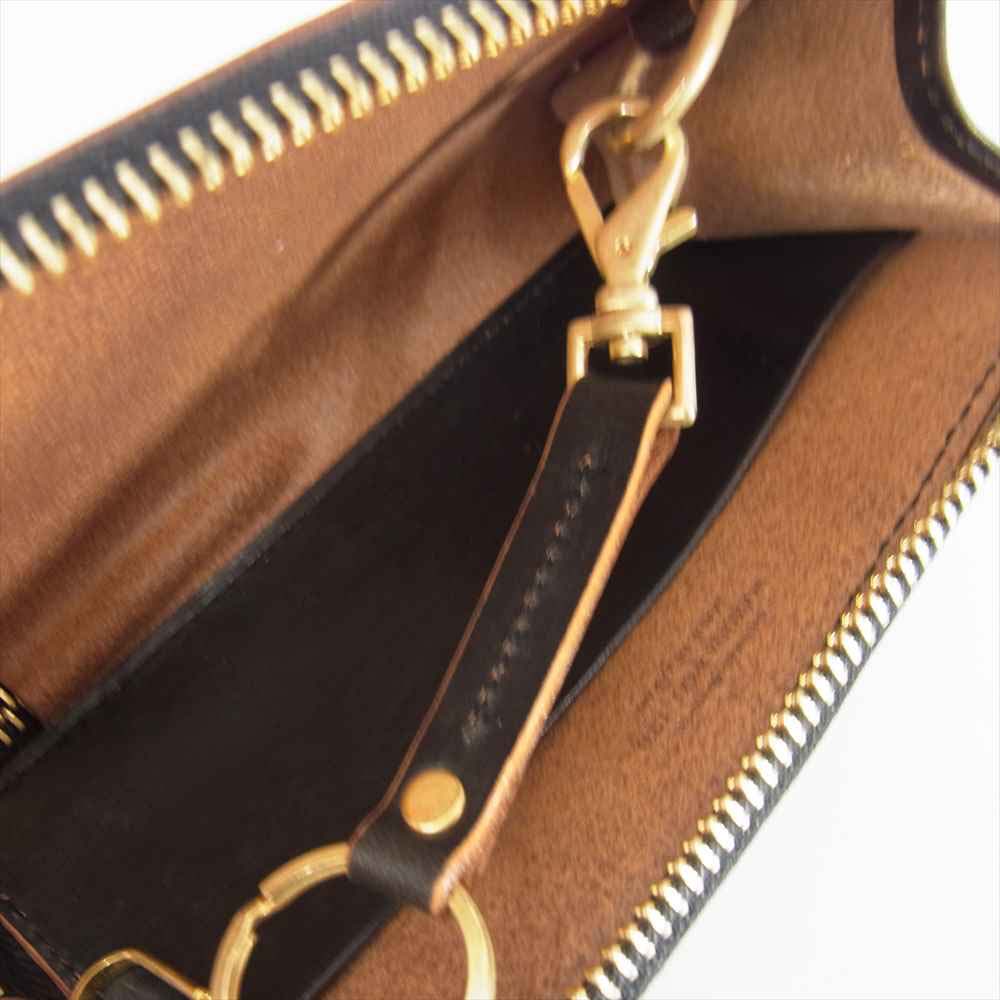 PORTER ポーター 187-01354 FILM KEY CASE ガラス加工 牛ショルダーレザー キーケース コインケース ブラック系【極上美品】【中古】