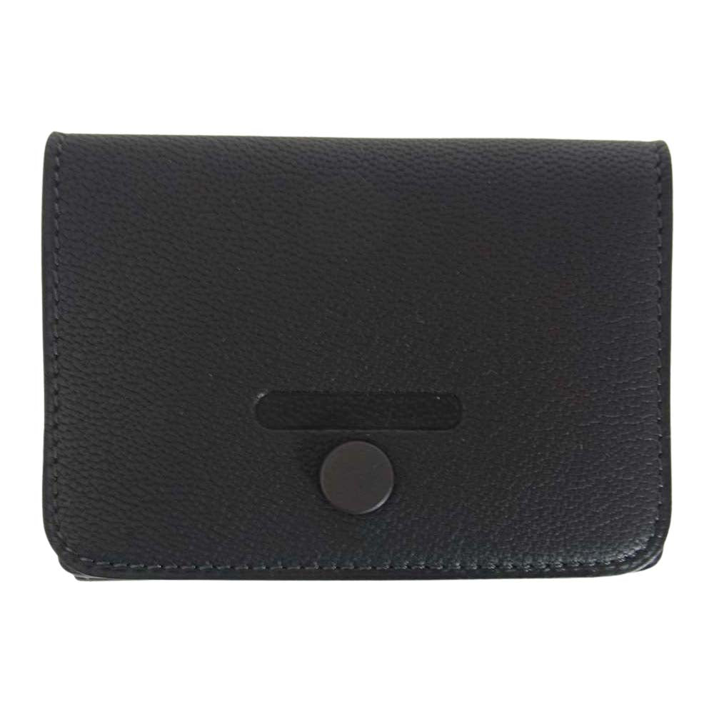 ファーロ F2031W301 Compact Wallet コンパクトウォレット 3つ折り ミニ財布 ブラック系【極上美品】【中古】