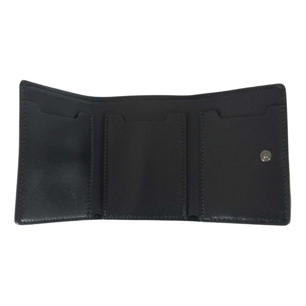 ファーロ F2031W301 Compact Wallet コンパクトウォレット 3つ折り ミニ財布 ブラック系【極上美品】【中古】