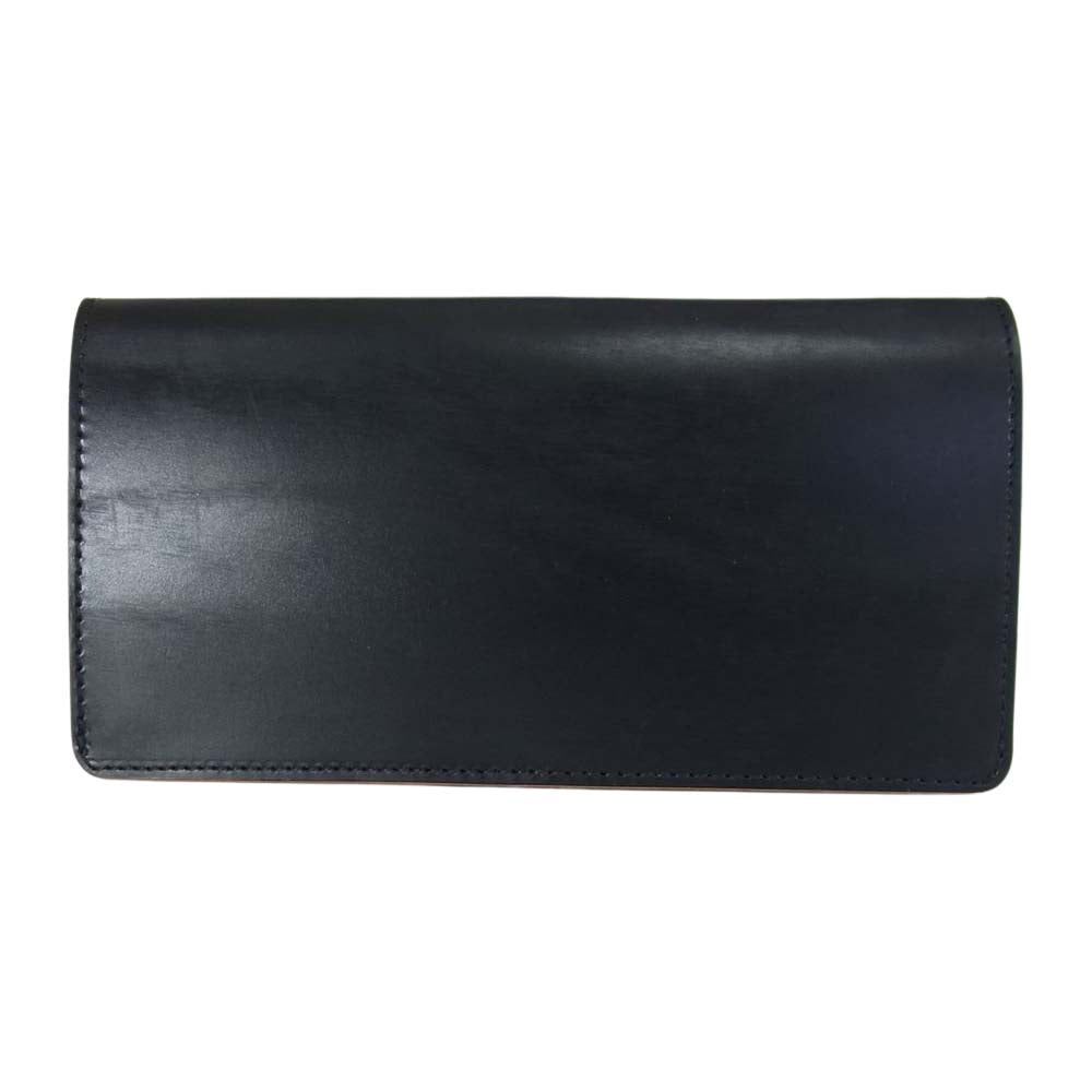 PORTER ポーター 187-01350 FILM WALLET ガラス加工 牛ショルダーレザー ロングウォレット 長財布 ブラック系【極上美品】【中古】