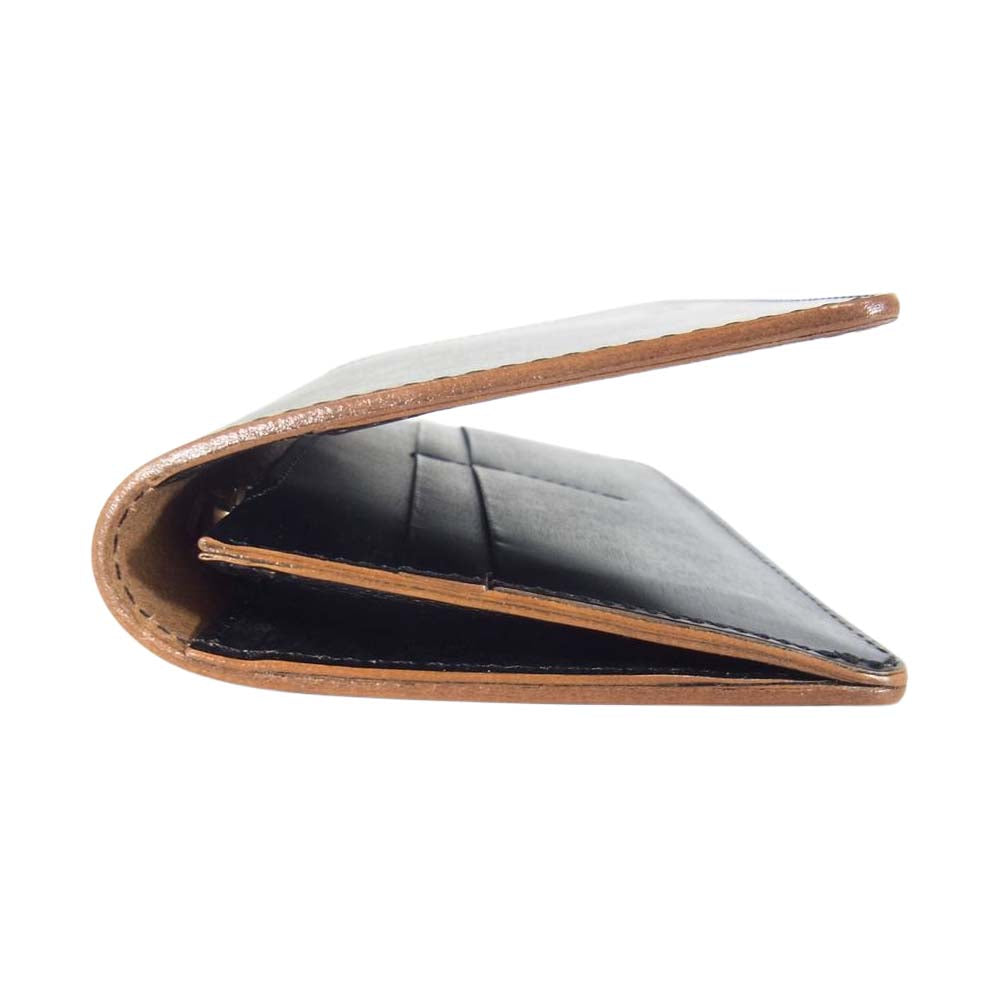 PORTER ポーター 187-01350 FILM WALLET ガラス加工 牛ショルダーレザー ロングウォレット 長財布 ブラック系【極上美品】【中古】