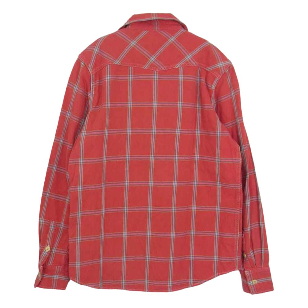 REMI RELIEF レミレリーフ フランネル チェック シャツ レッド系 M【中古】