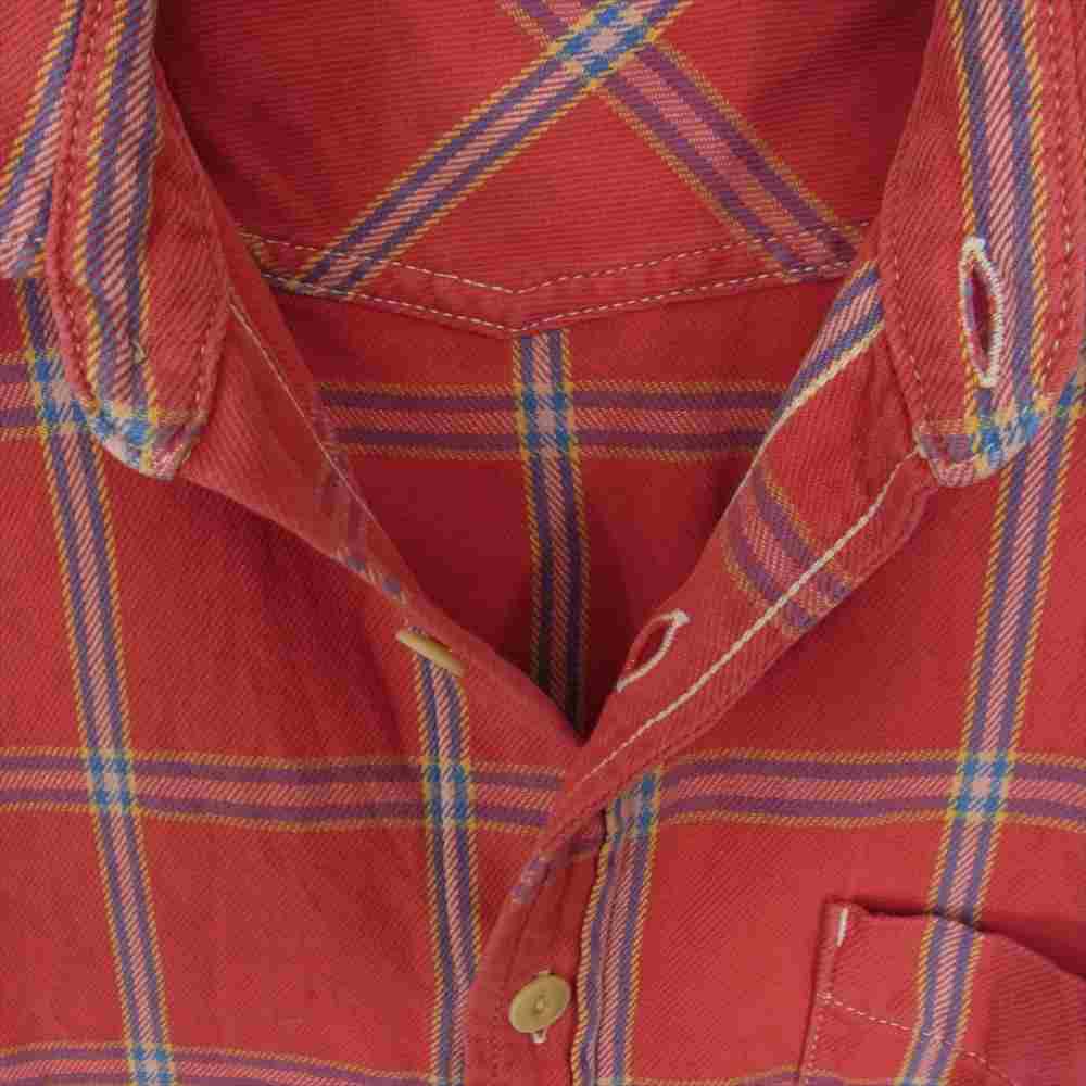 REMI RELIEF レミレリーフ フランネル チェック シャツ レッド系 M【中古】