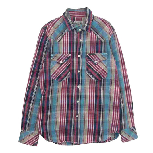 HYSTERIC GLAMOUR ヒステリックグラマー 0231AH01 ヘビー ネル ウエスタン チェック シャツ マルチカラー系 M【中古】