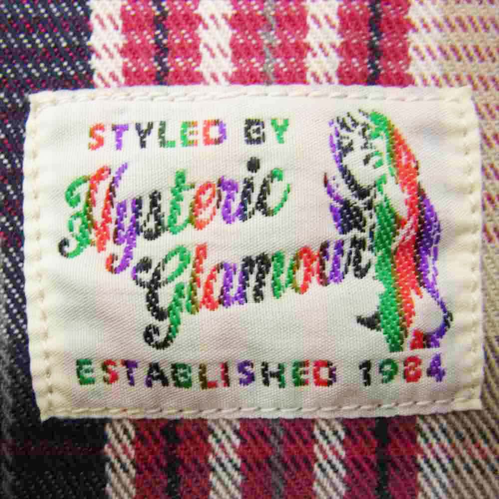 HYSTERIC GLAMOUR ヒステリックグラマー 0231AH01 ヘビー ネル ウエスタン チェック シャツ マルチカラー系 M【中古】