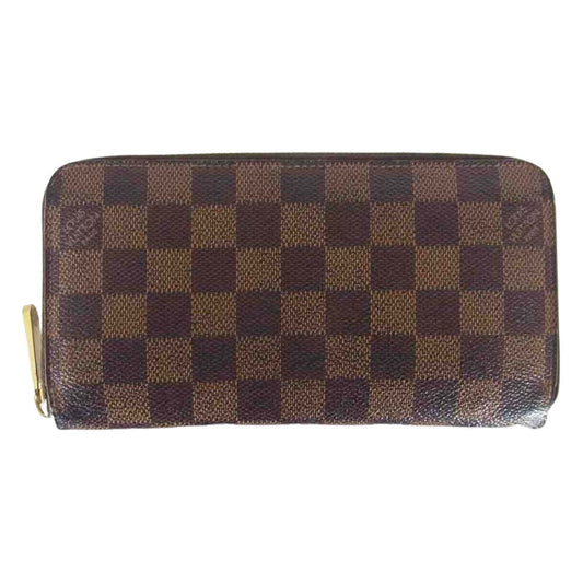 LOUIS VUITTON ルイ・ヴィトン N60015 ダミエ ジッピー ウォレット ブラウン系【中古】