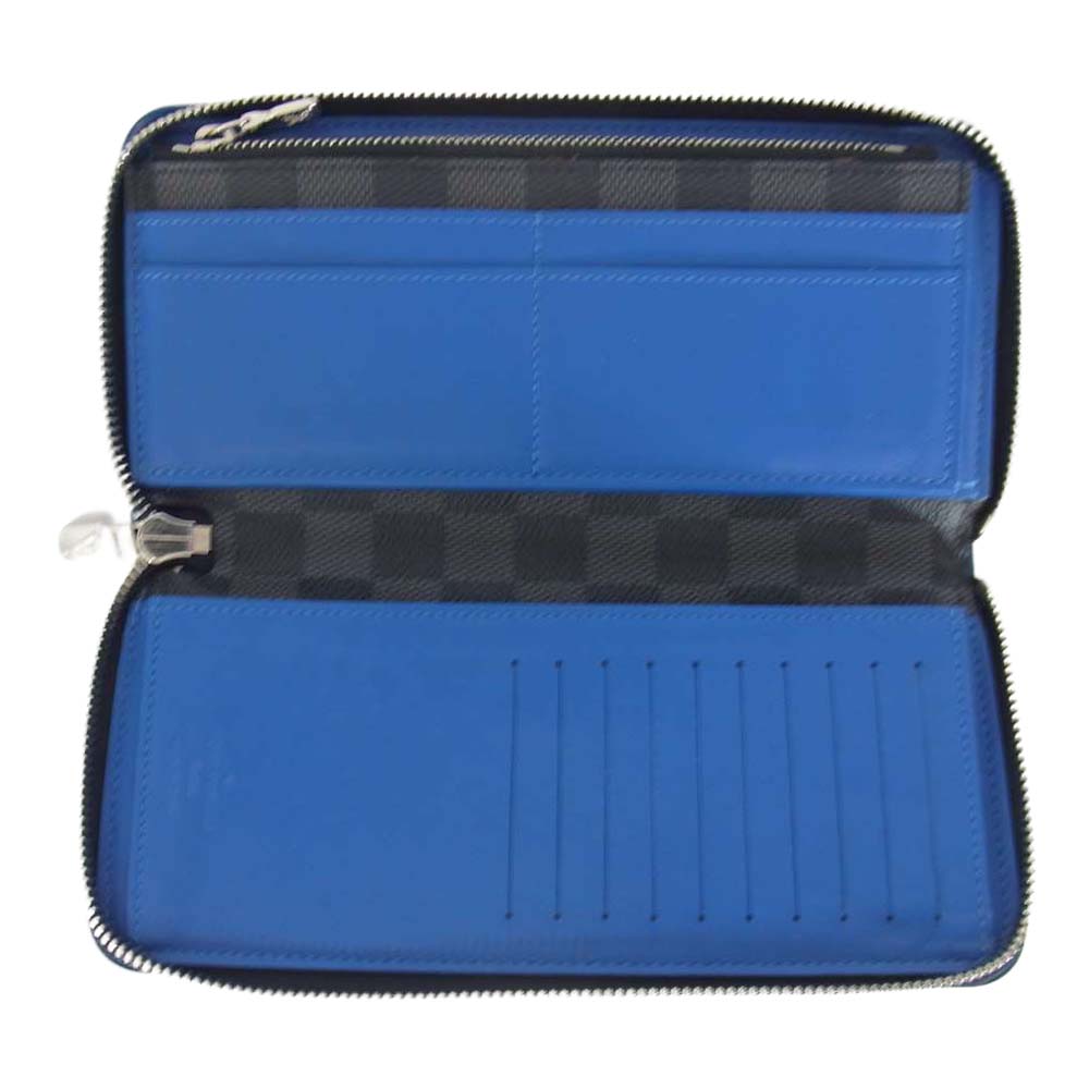 LOUIS VUITTON ルイ・ヴィトン N64436  ダミエグラフィット ジッピーウォレット ヴェルティカル ブラック系【中古】