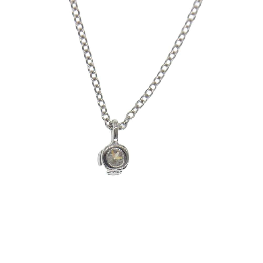 TIFFANY&Co. ティファニー Pt950 ソリティア ダイヤ ネックレス【中古】