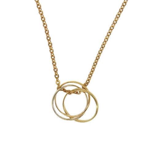 CARTIER カルティエ ベビー トリニティ ネックレス  ゴールド系【中古】