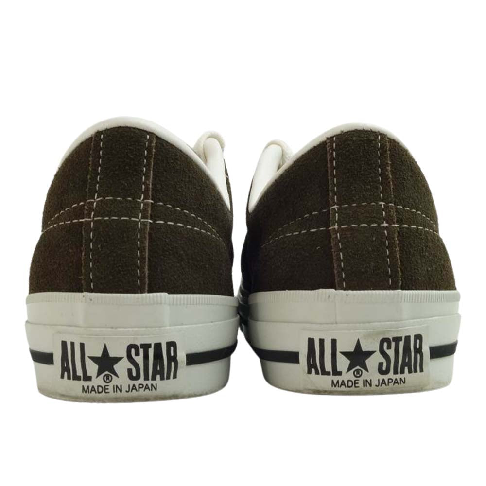 CONVERSE コンバース ONE STAR J SUEDE 日本製 ワンスター スエード スニーカー ダークブラウン系 26cm【美品】【中古】