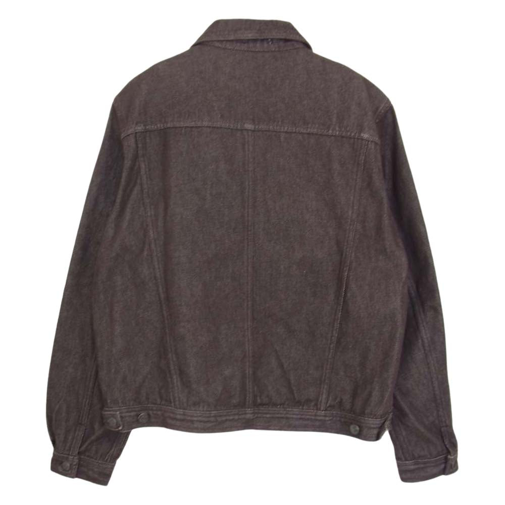 AURALEE オーラリー 21AW A21AB03DM HARD TWIST DENIM BLOUZON ハードツイスト デニム ブルゾン ブラウン系 3【美品】【中古】