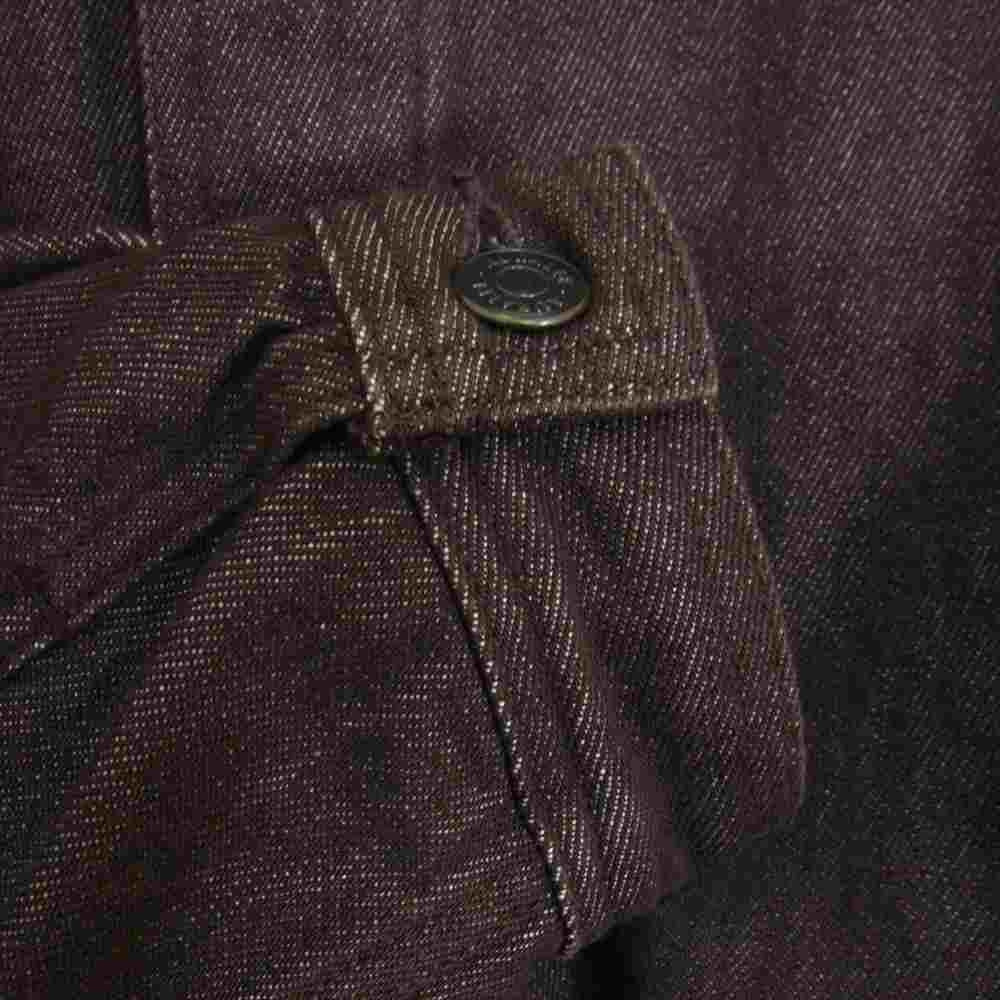 AURALEE オーラリー 21AW A21AB03DM HARD TWIST DENIM BLOUZON ハードツイスト デニム ブルゾン ブラウン系 3【美品】【中古】