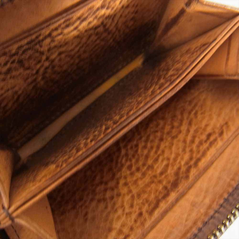 COCOMEISTER ココマイスター マイスターコードバンラウンドヘッド ラウンドファスナー コインケース ブラウン系【中古】