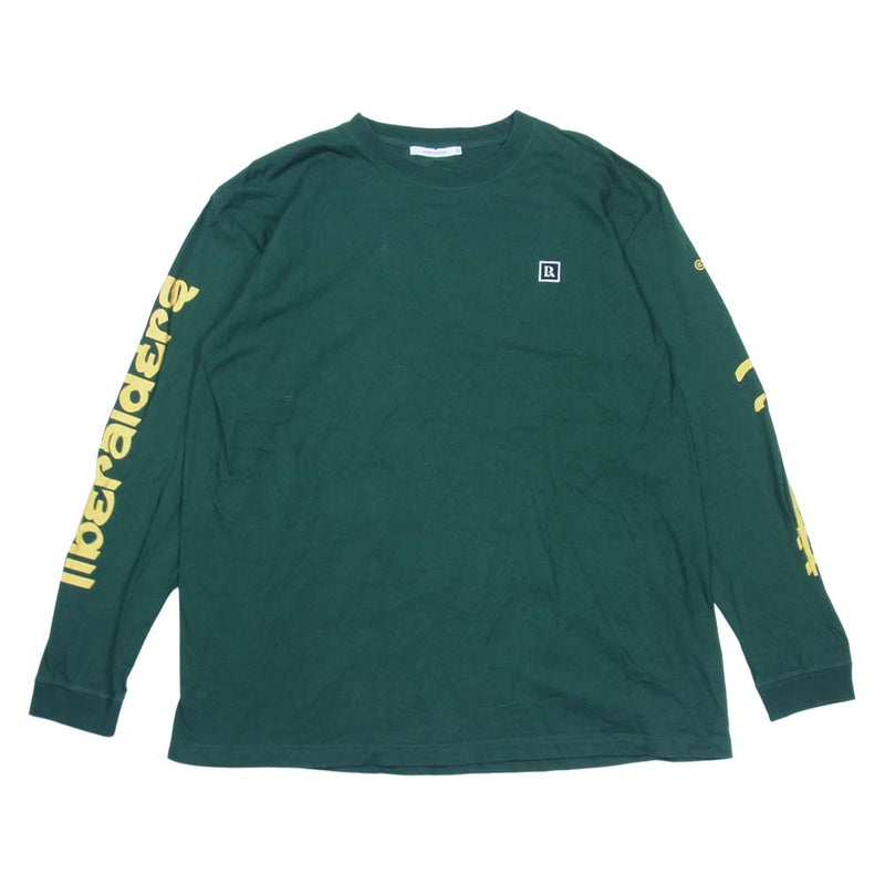 リベレイダース WANDERER L/S TEE 長袖 アームプリント Tシャツ グリーン系 XL【中古】