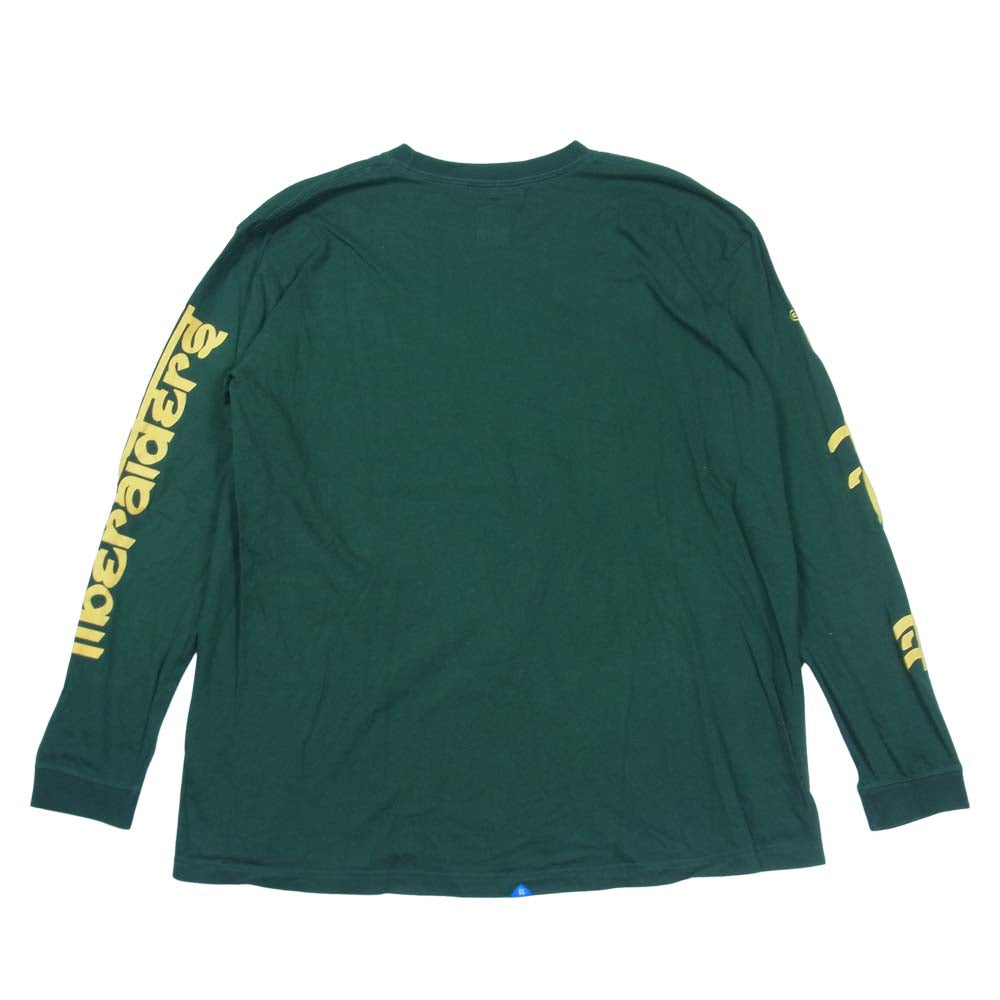 リベレイダース WANDERER L/S TEE 長袖 アームプリント Tシャツ グリーン系 XL【中古】