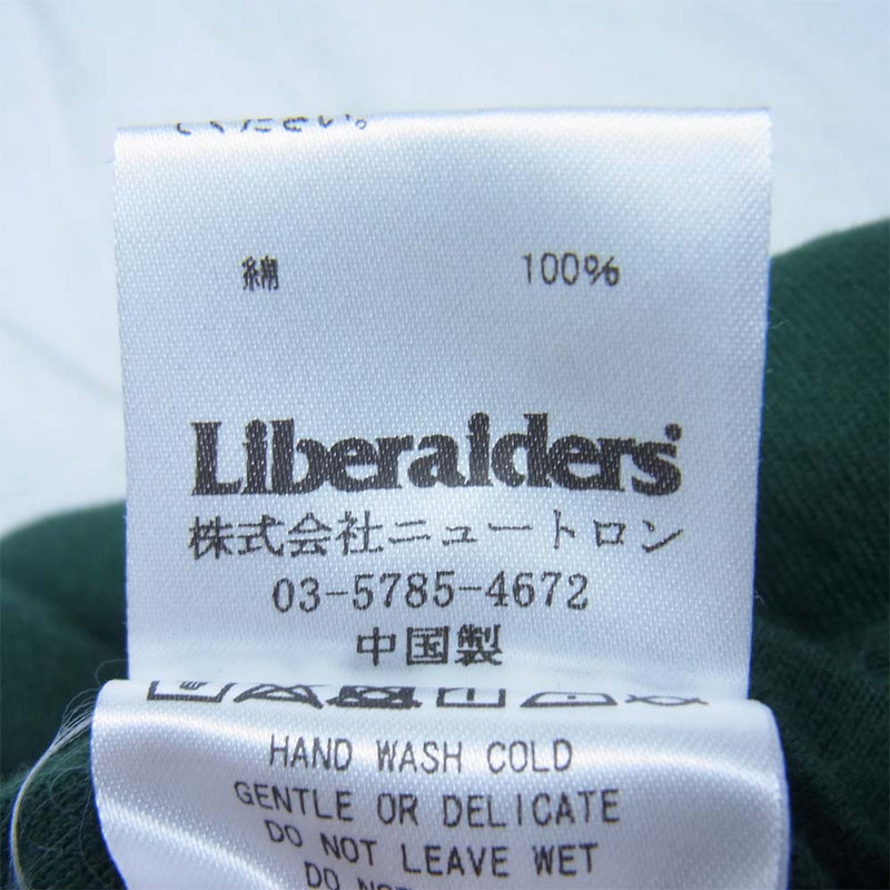 リベレイダース WANDERER L/S TEE 長袖 アームプリント Tシャツ グリーン系 XL【中古】