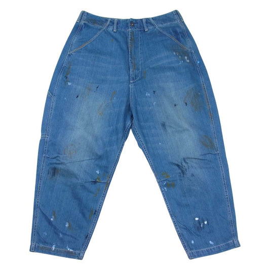 リベレイダース 727022103 DENIM PAINTER SARROUEL PANTS デニム ペイント サルエル パンツ インディゴブルー系 M【美品】【中古】