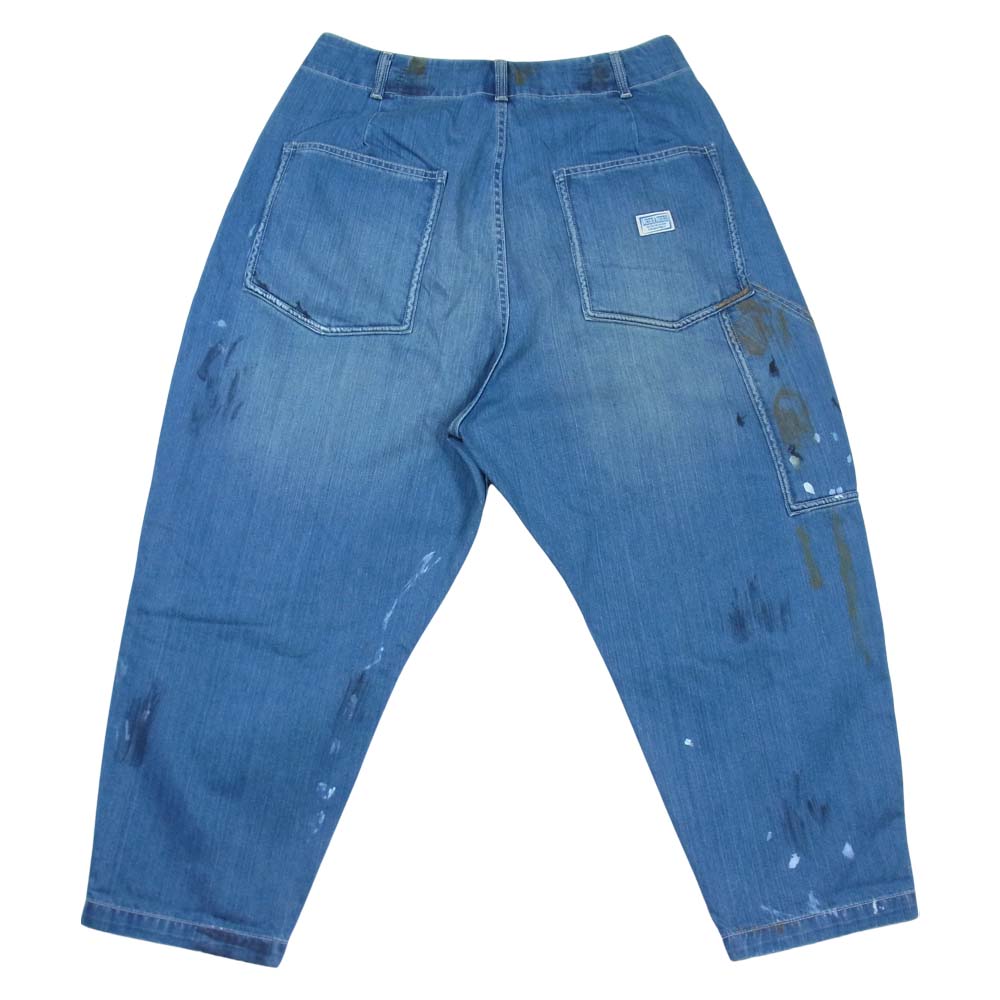 リベレイダース 727022103 DENIM PAINTER SARROUEL PANTS デニム ペイント サルエル パンツ インディゴブルー系 M【美品】【中古】
