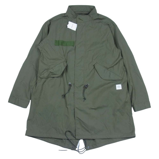 uniform experiment ユニフォームエクスペリメント 21AW UE-212012 SLEEVE PANELED MODS COAT スリーブ ミリタリーモッズコート カーキ系 表記無し【極上美品】【中古】