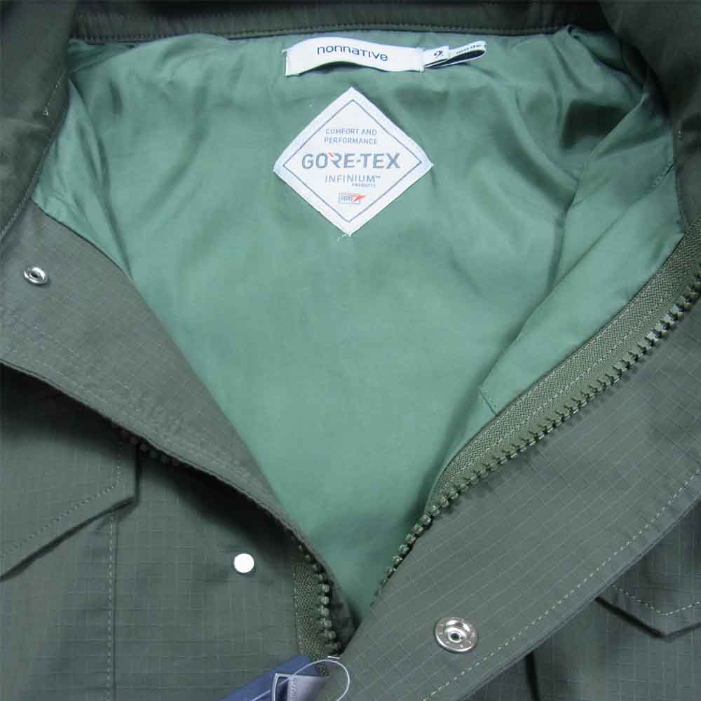 nonnative ノンネイティブ NN-J3918 C/P RIPSTOP STRETCH WITH GORE-TEX INFINIU TROOPER JACKET トルーパー ジャケット カーキ系 2【美品】【中古】