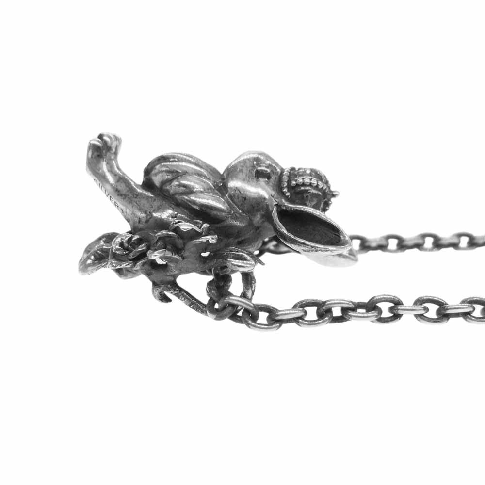 エムジーシー ラビット クラウン ネックレス トップ シルバー系【中古】