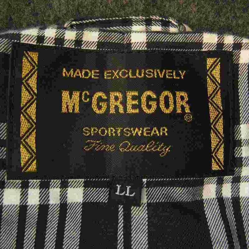 McGregor マックレガー 111115607 裏地 チェック ウール コート グレー系 LL【中古】