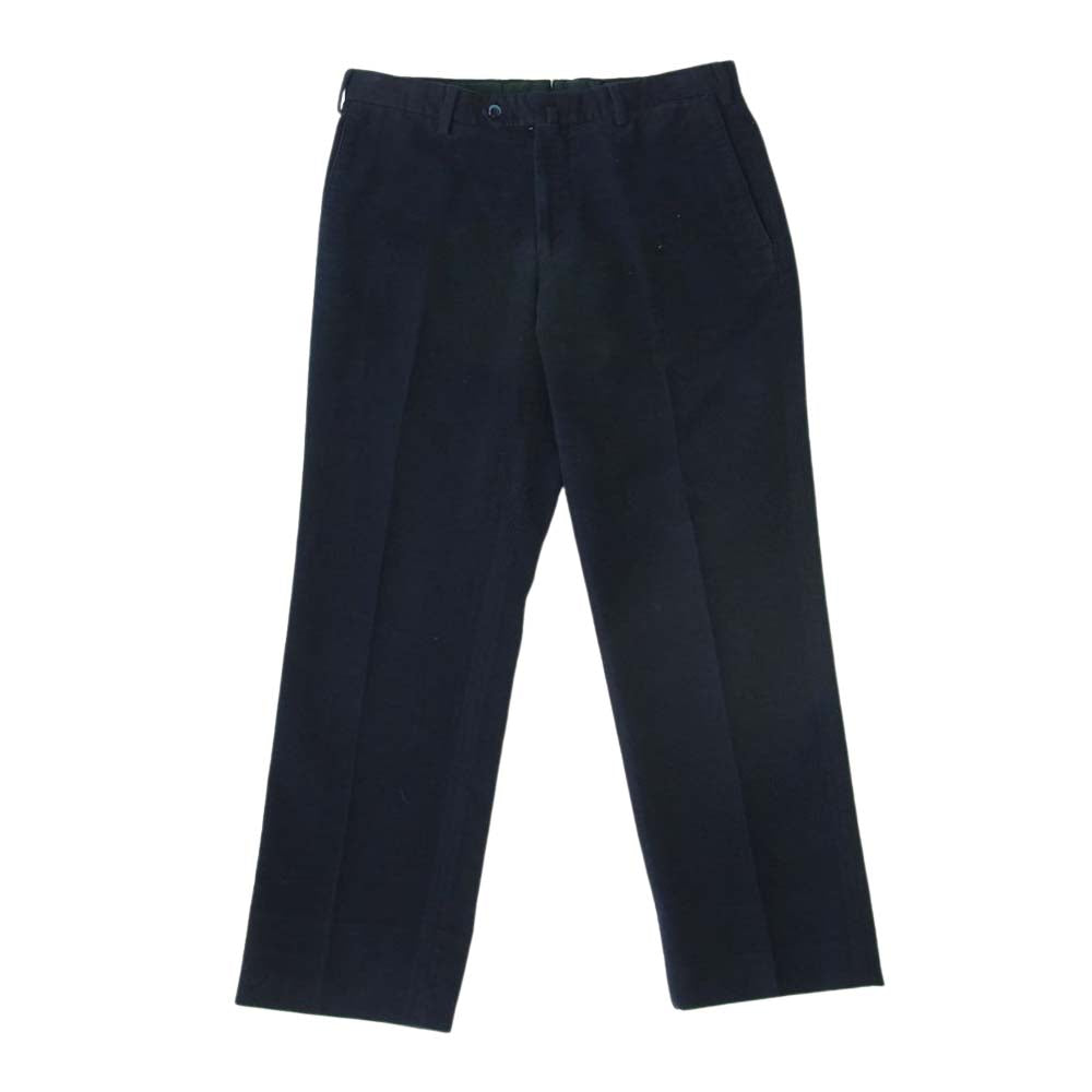 INCOTEX インコテックス 313XO 国内正規品 モールスキン トラウザー スラックス パンツ ネイビー系 48【中古】
