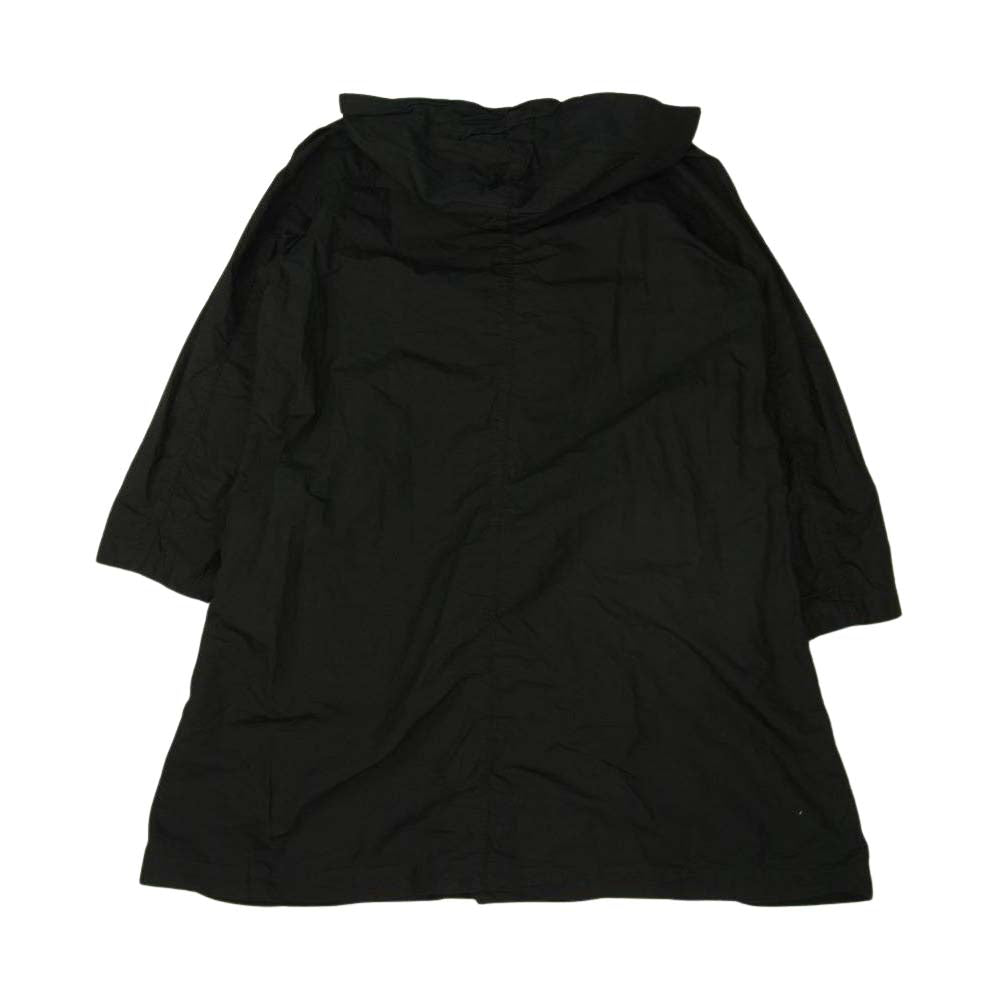 バージスブルック MEIR シルク混 オーバーサイズ フーデッド コート ブラック系 3【中古】