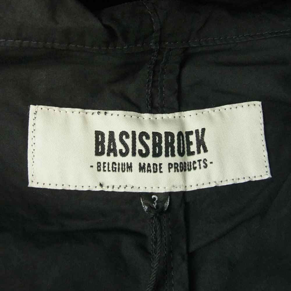 バージスブルック MEIR シルク混 オーバーサイズ フーデッド コート ブラック系 3【中古】