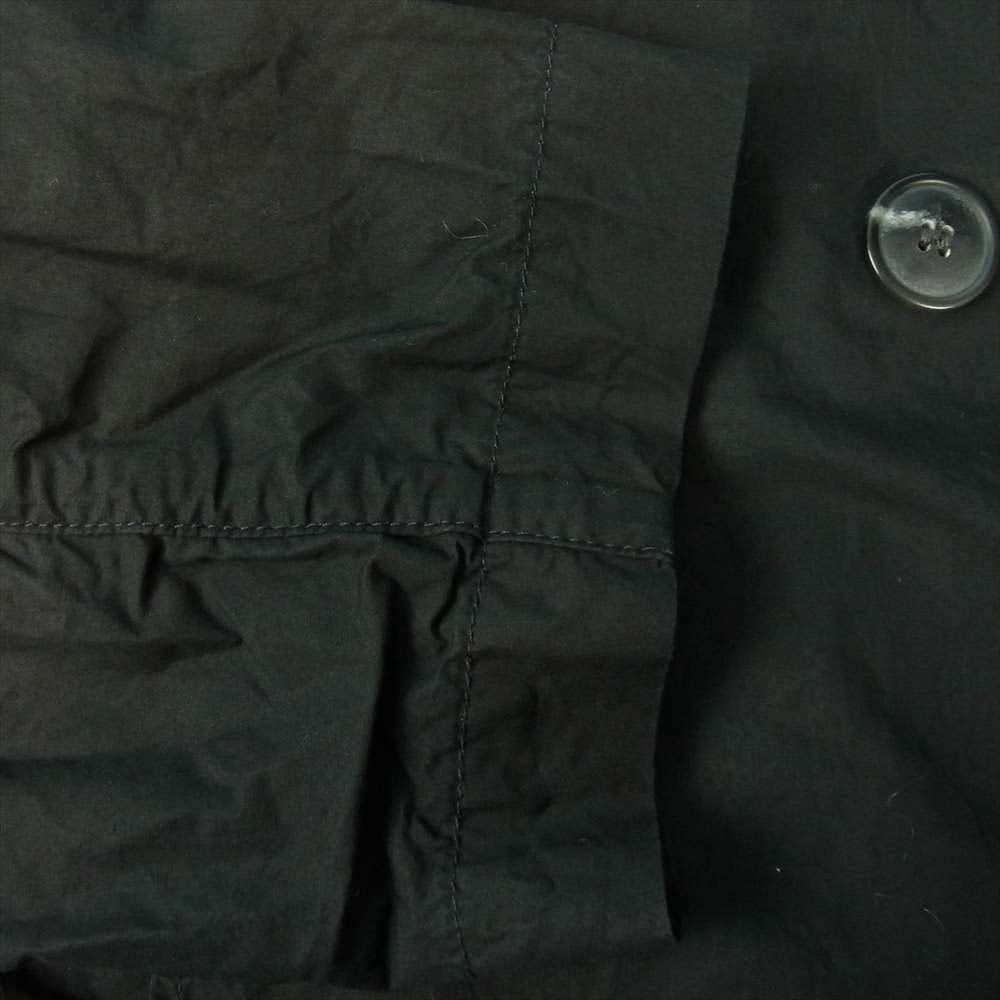 バージスブルック MEIR シルク混 オーバーサイズ フーデッド コート ブラック系 3【中古】