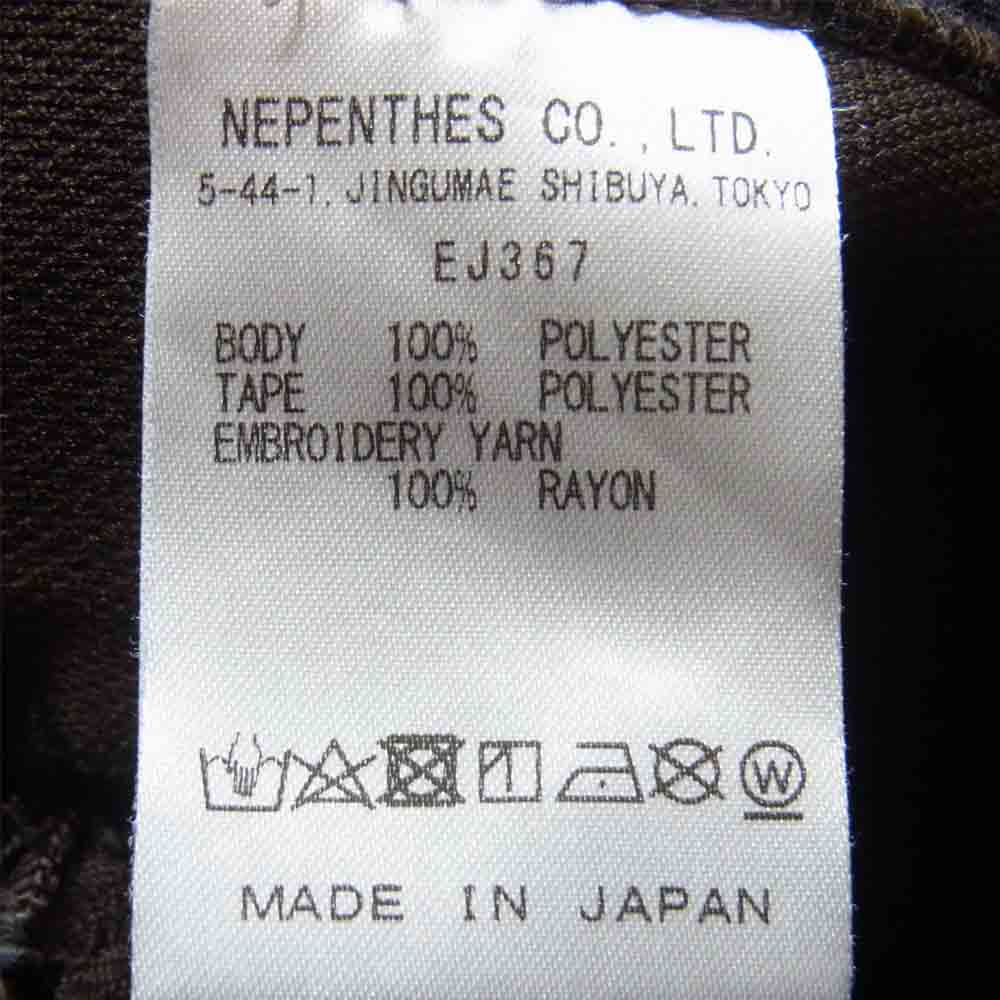 Needles ニードルス EJ367 STUDIOUS 別注 Track Pant サイドボタン トラック パンツ ブラウン系 S【中古】