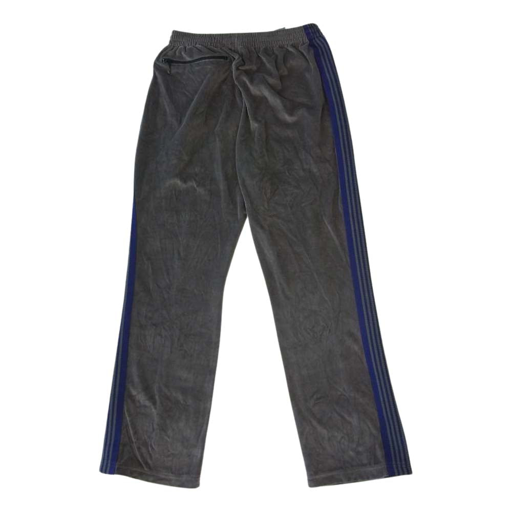 Needles ニードルス 19SS EJ202 Narrow Track Pants Velour ベロア ナロー トラックパンツ グレー系 S【中古】