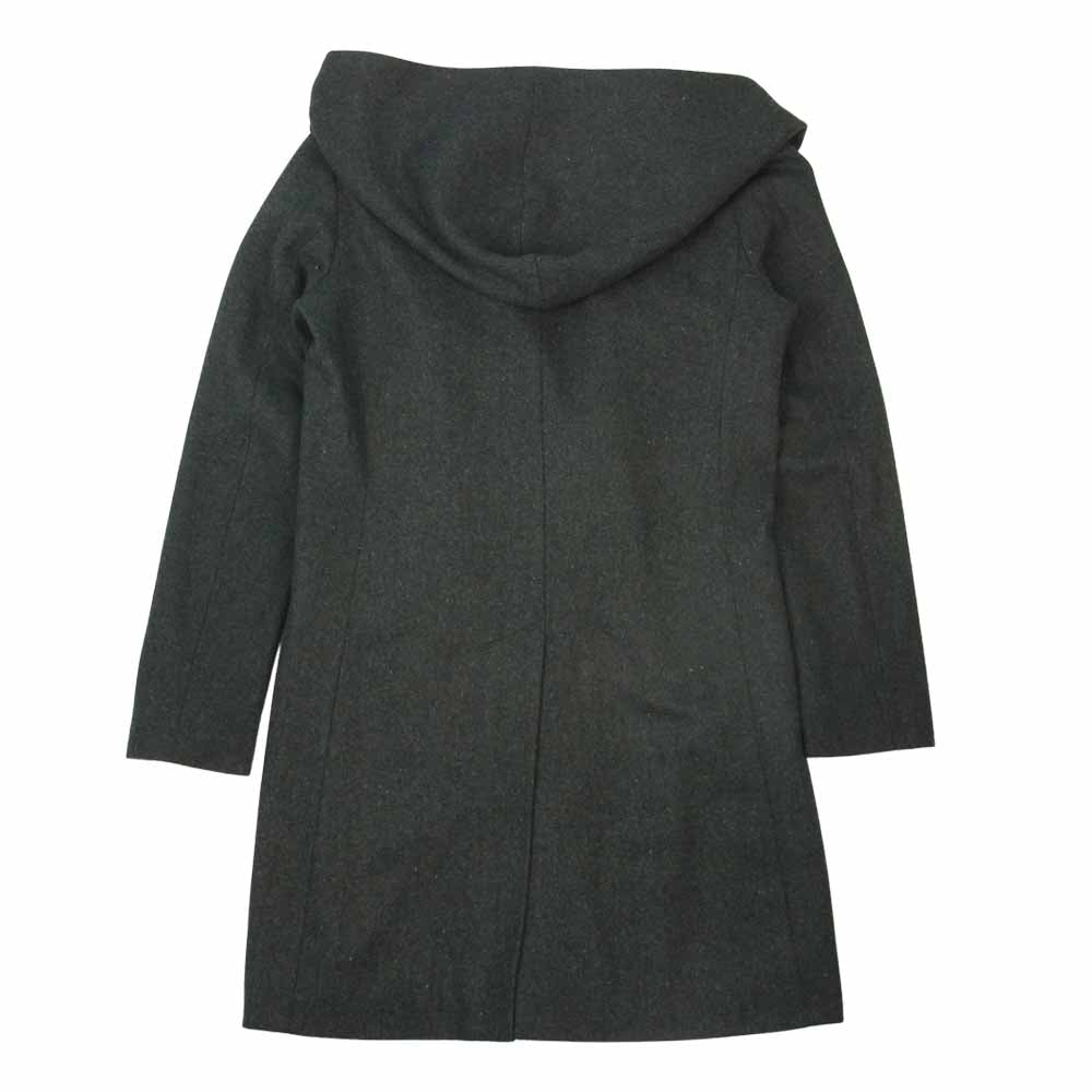 NO ID. ノーアイディ ダブルブレスト フーデッド コート  グレー系 1【中古】