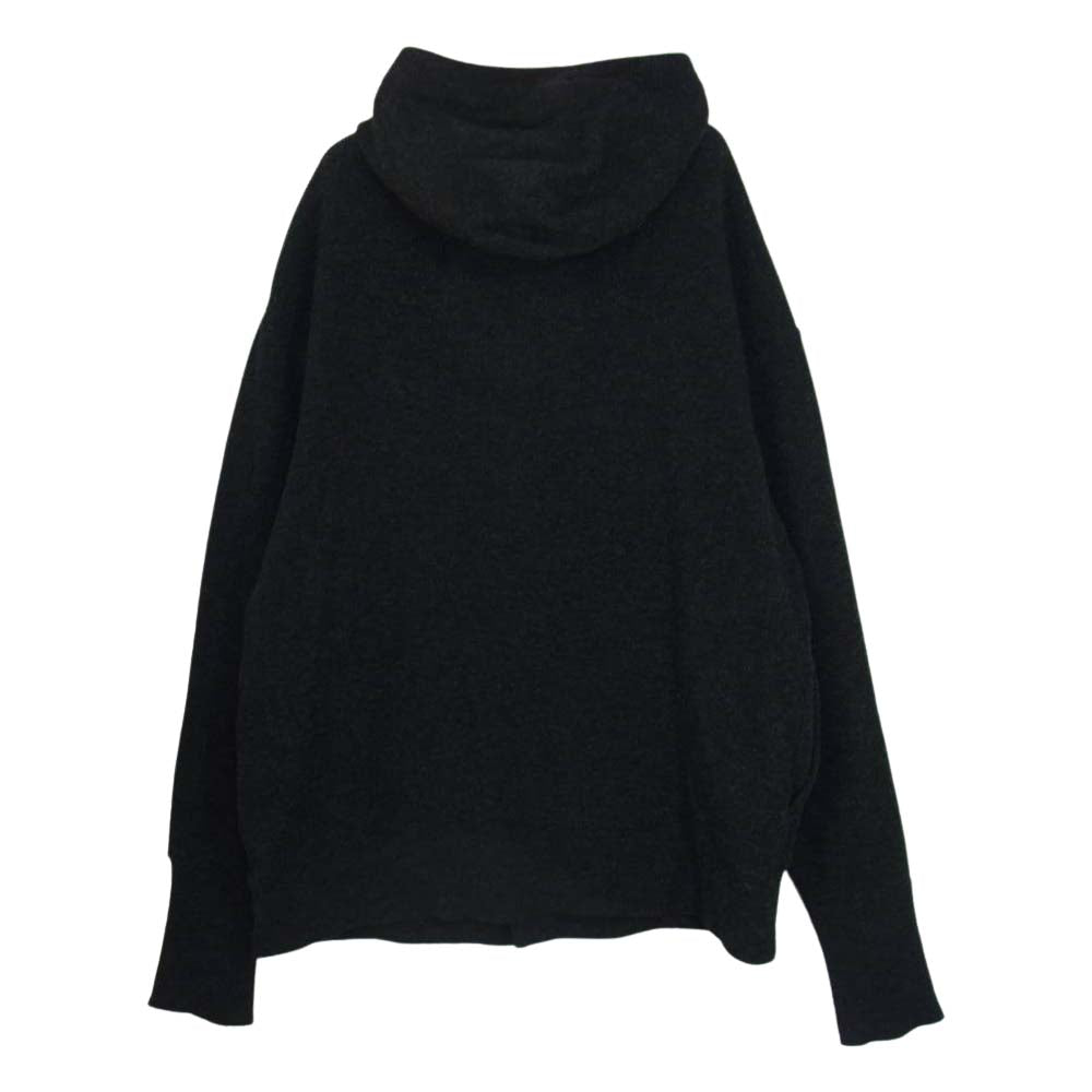 CABANE de ZUCCa カバンドズッカ ボタンフロント ニット パーカー ダークグレー系 M【中古】