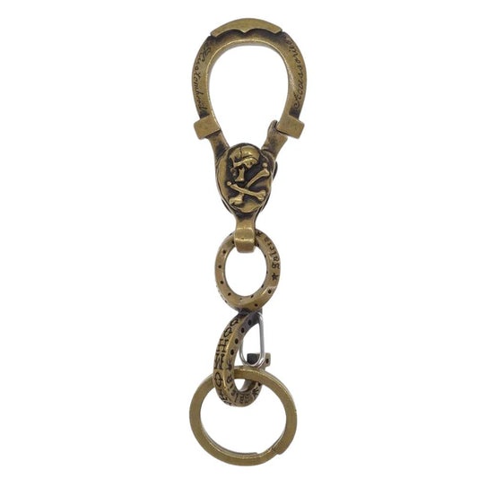 GALCIA ガルシア カスタム スカル フック ブラス キー リング【中古】