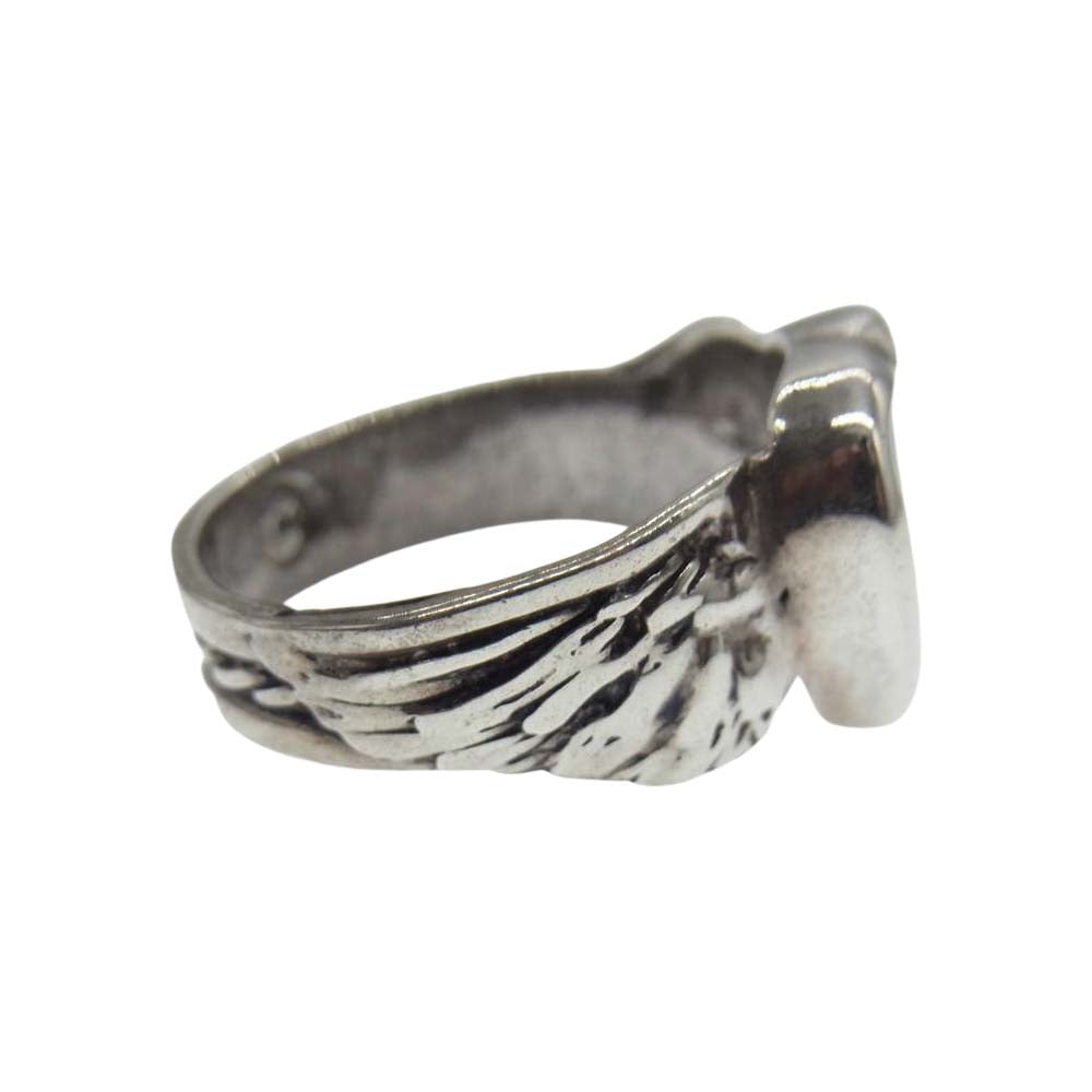 ALEX STREETER アレックスストリーター 国内取扱店証明書付属 HEART WING ONIX オニキス ハート ウイング リング【中古】
