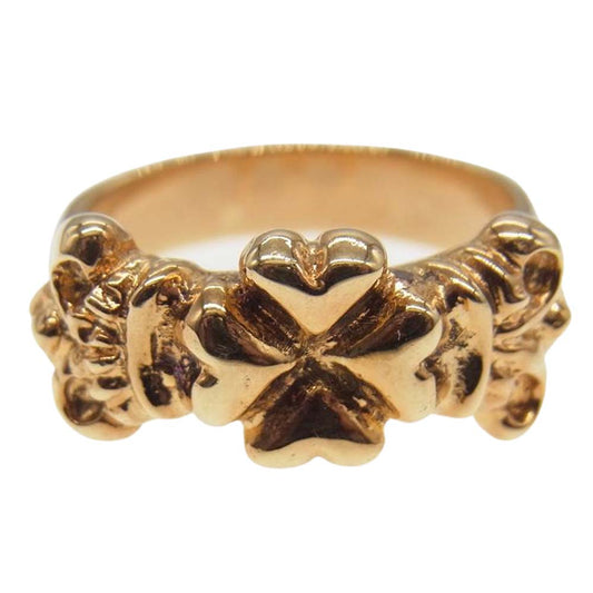 GABOR ガボール 国内正規店購入時証明書付属 18K スモール 4ハート クラウン リング ゴールド系【中古】