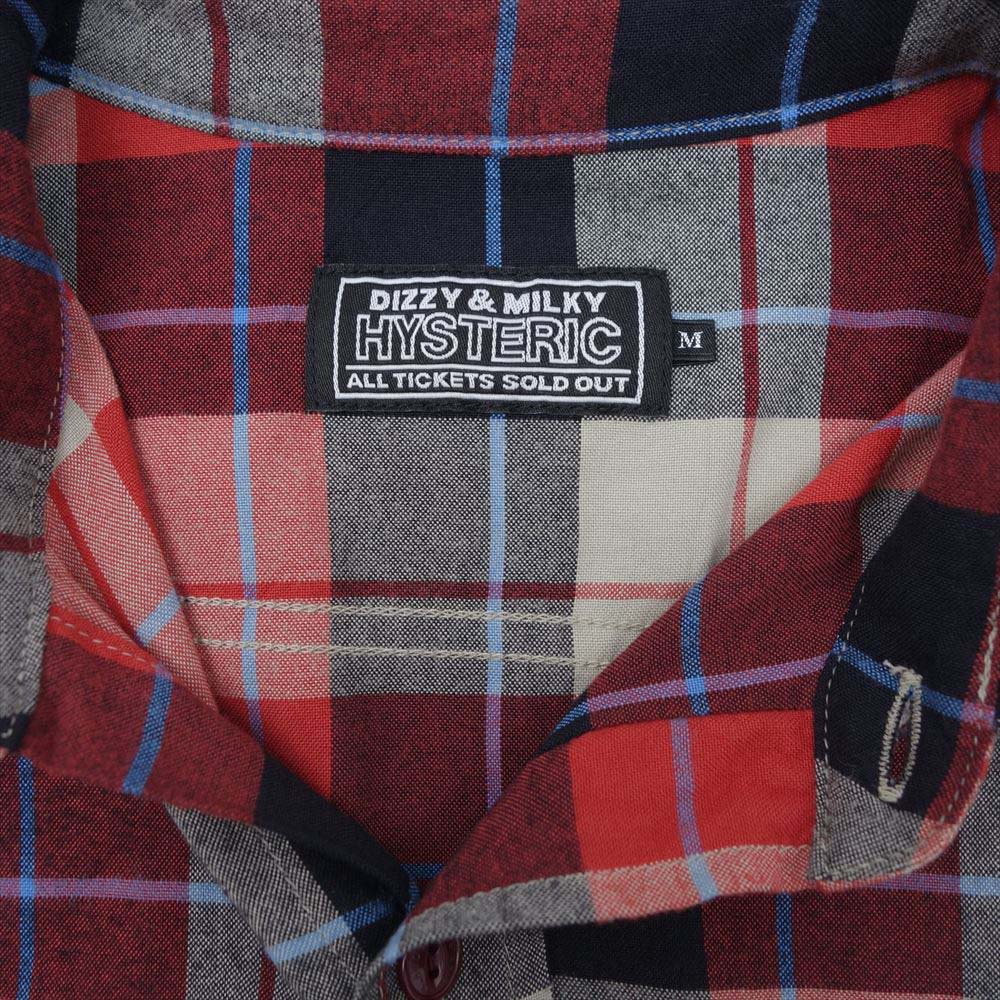 HYSTERIC GLAMOUR ヒステリックグラマー 02213AH01 エンジニア シャツ レッド系 M【美品】【中古】