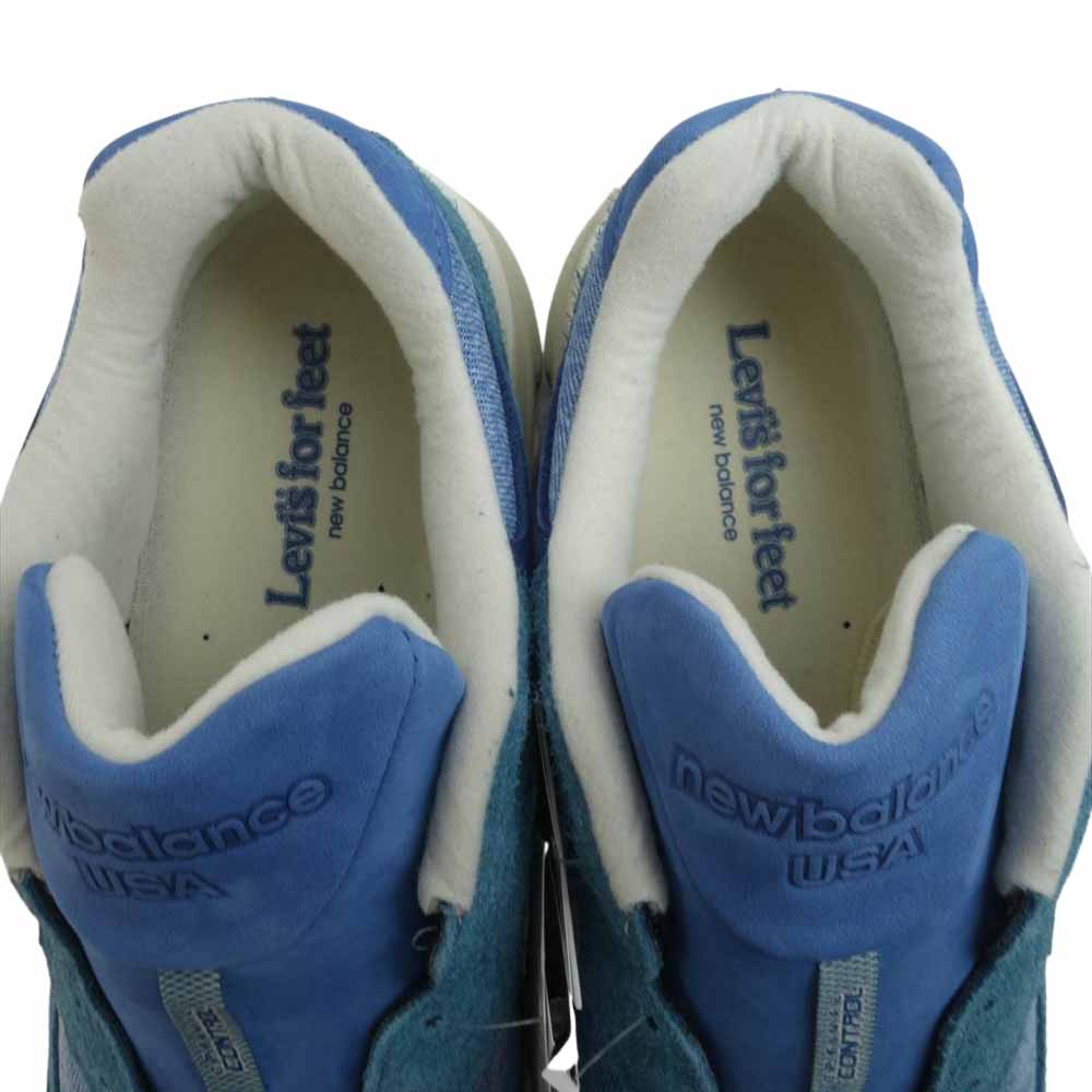 NEW BALANCE ニューバランス Levi's リーバイス M990LI3 インディゴ スニーカー インディゴブルー系 27.5cm【新古品】【未使用】【中古】