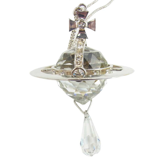 Vivienne Westwood ヴィヴィアンウエストウッド Crystal Giant Orb Pendant クリスタル ドロップ ジャイアント オーブ ネックレス【中古】