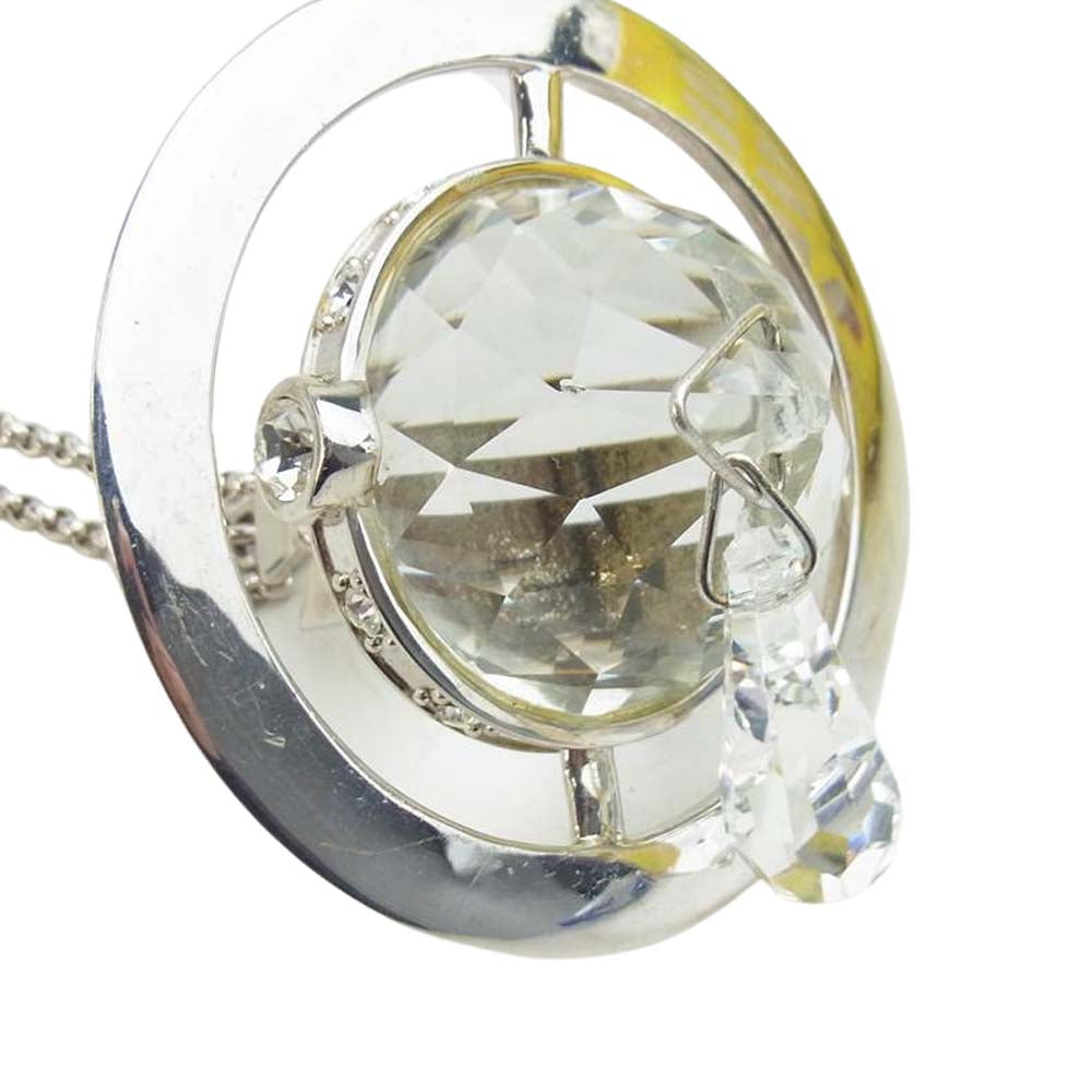 Vivienne Westwood ヴィヴィアンウエストウッド Crystal Giant Orb Pendant クリスタル ドロップ ジャイアント オーブ ネックレス【中古】