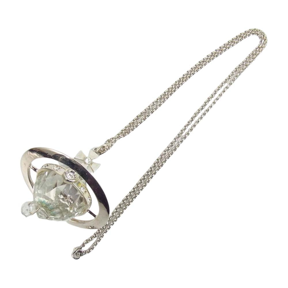 Vivienne Westwood ヴィヴィアンウエストウッド Crystal Giant Orb Pendant クリスタル ドロップ ジャイアント オーブ ネックレス【中古】