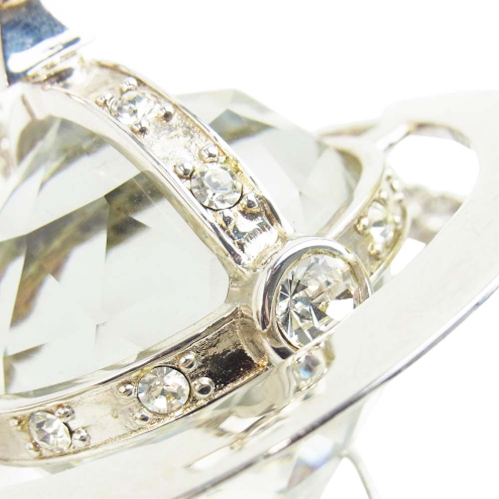 Vivienne Westwood ヴィヴィアンウエストウッド Crystal Giant Orb Pendant クリスタル ドロップ ジャイアント オーブ ネックレス【中古】