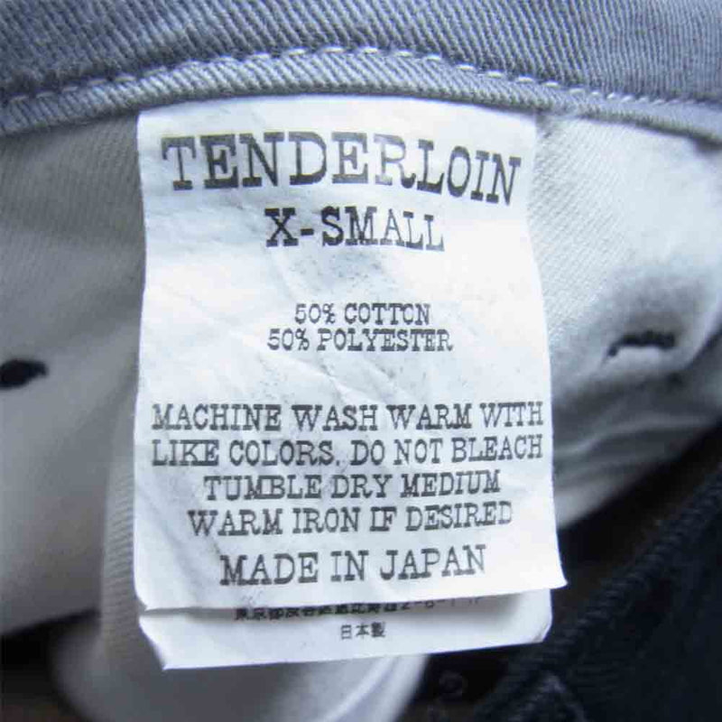 TENDERLOIN テンダーロイン T-BDP T/C チノ パンツ 日本製 ブラック系 XS【中古】